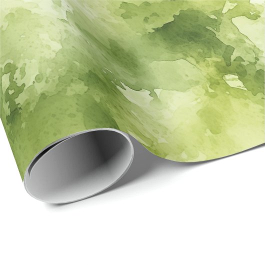 Abstrakte Limettenfarbe Geschenkpapier (Rolleneckpunkt)