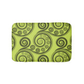 Abstrakte Limon-grüne Fern-Blätter Bath Mat Badematte (Vorderseite)