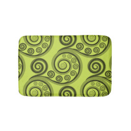 Abstrakte Limon-grüne Fern-Blätter Bath Mat Badematte