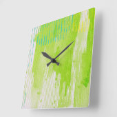 abstrakte Linde Quadratische Wanduhr (Winkel)