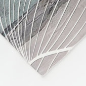 Abstrakte Lineararbeit florale Kunst mit fetten Pe Fleecedecke (Ecke)