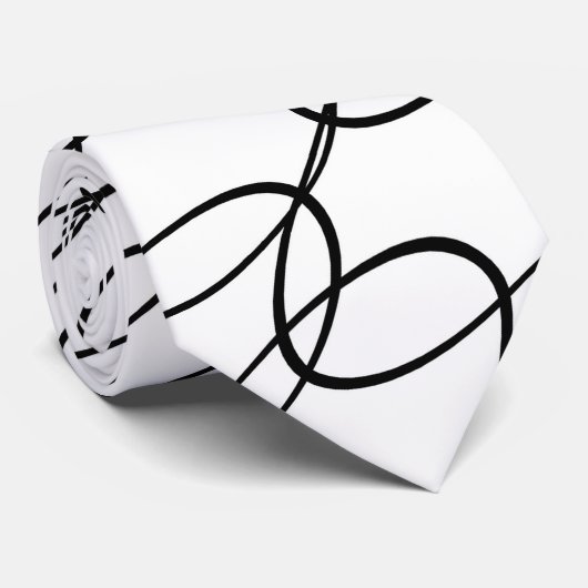 Abstrakte Linearführungen Krawatte (Gerollt)