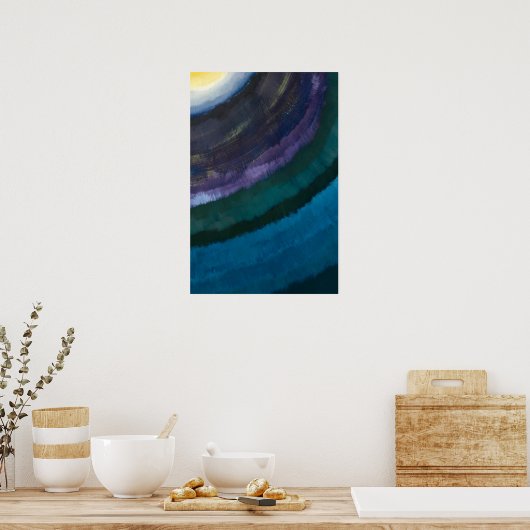 Abstrakte Lines Art Collection Poster (Küche)