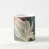 Abstrakte Linie Art Blume Design - Elegante Mi Kaffeetasse (Mittel)