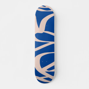 Abstrakte Linie Blau Skateboard
