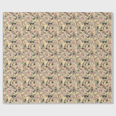 Abstrakte Linie Geo-Muster, topographisches Design Geschenkpapier (Flach)