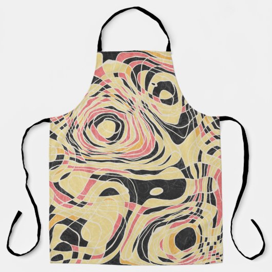 Abstrakte Linie Geo-Muster, topographisches Design Schürze (Vorderseite)