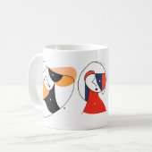 Abstrakte Linie Kaffeetasse (Vorderseite Links)