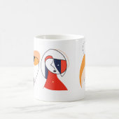 Abstrakte Linie Kaffeetasse (Mittel)