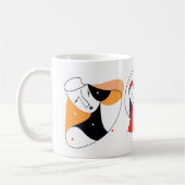 Abstrakte Linie Kaffeetasse (Links)