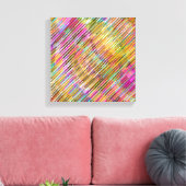 Abstrakte Linie Kunst Leinwanddruck (Insitu (Wohnzimmer))