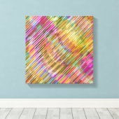 Abstrakte Linie Kunst Leinwanddruck (Insitu (Holzboden))