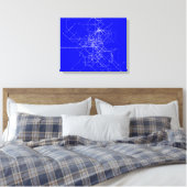 Abstrakte Linie Leinwanddruck (Insitu (Schlafzimmer))
