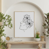 Abstrakte Linie Poster