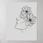 Abstrakte Linie Poster (Vorne)