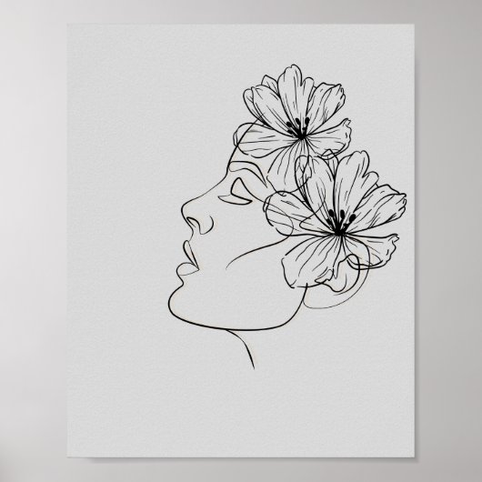 Abstrakte Linie Poster (Vorne)