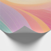 Abstrakte Linie Rainbow Geschenkpapier (Ecke)