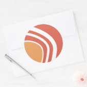 Abstrakte Linie Runder Aufkleber (Umschlag)