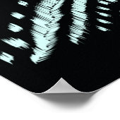 Abstrakte Linie, schön, Ikat nahtlos, B Poster (Ecke)