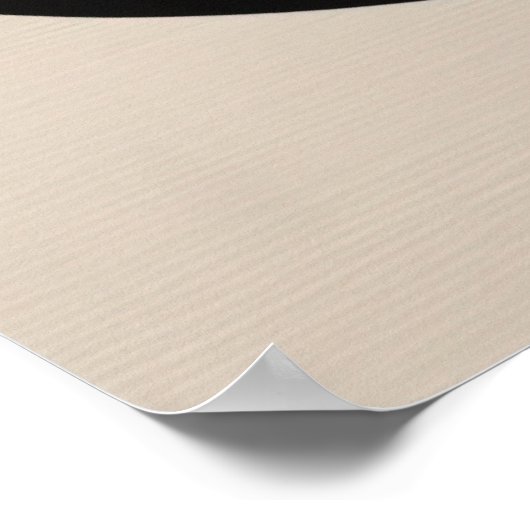 Abstrakte Linie und Circle Moderne Kunst in Beige Poster (Ecke)