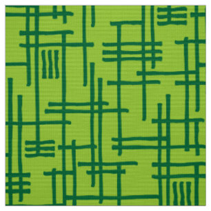 Abstrakte Linien 120923 - Forest Green on Martian Stoff