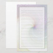 Abstrakte Linien 8 Briefpapier (Vorne/Hinten)