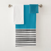 Abstrakte Linien Badhandtuch Set (Insitu)