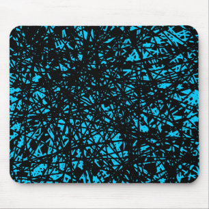 Abstrakte Linien - blau Mousepad