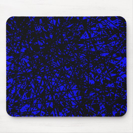 Abstrakte Linien - blau Mousepad (Vorne)