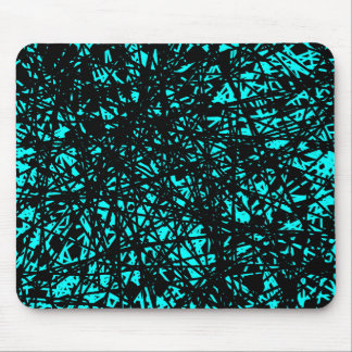 Abstrakte Linien - Cyan Mousepad