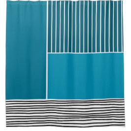 Abstrakte Linien Duschvorhang