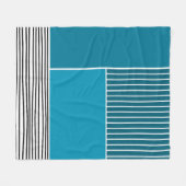 Abstrakte Linien Fleecedecke (Vorderseite (Horizontal))