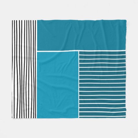 Abstrakte Linien Fleecedecke (Vorderseite (Horizontal))