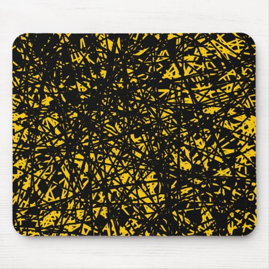 Abstrakte Linien - gelb Mousepad (Vorne)