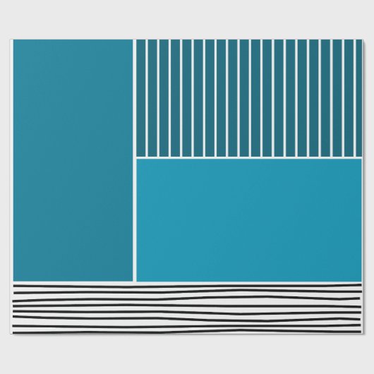 Abstrakte Linien Geschenkpapier (Flach)