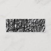 Abstrakte Linien - Gold Mini Visitenkarte (Rückseite)