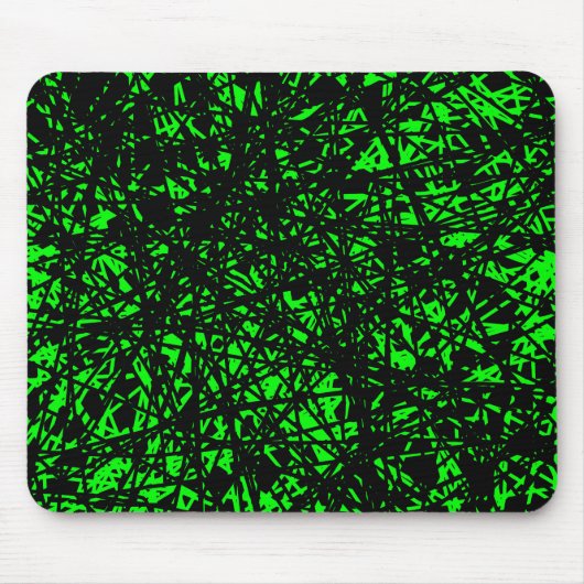 Abstrakte Linien - grün Mousepad (Vorne)