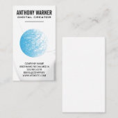 Abstrakte Linien in der Mitte Visitenkarte (Vorne/Hinten)