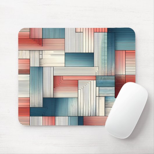 Abstrakte Linien in Harmonie Mousepad (Mit Mouse)