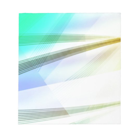 Abstrakte Linien in sanften Farben Notizblock (Vorderseite)