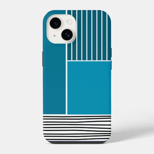 Abstrakte Linien iPhone Hülle (Rückseite)