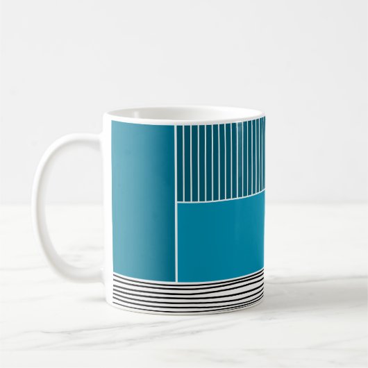 Abstrakte Linien Kaffeetasse (Links)