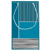 Abstrakte Linien Kleine Geschenktüte (Rückseite)