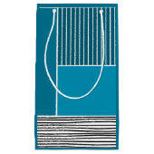 Abstrakte Linien Kleine Geschenktüte (Vorderseite)