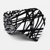 Abstrakte Linien Krawatte (Gerollt)