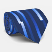 Abstrakte Linien Krawatte (Gerollt)