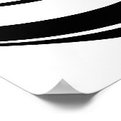 Abstrakte Linien Kunst | Modernes Minimalistisch Poster (Ecke)