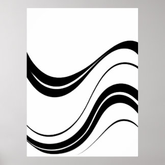 Abstrakte Linien Kunst | Modernes Minimalistisch Poster