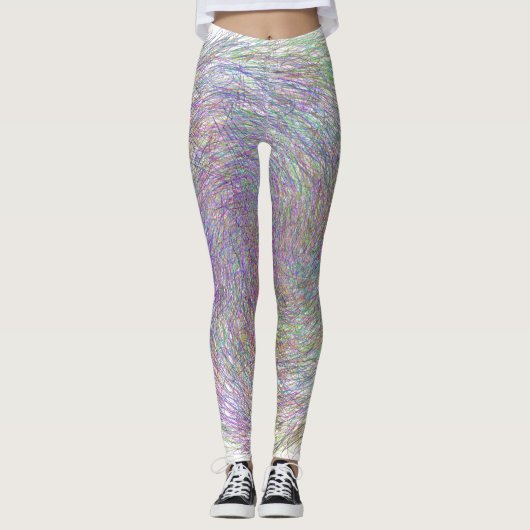 Abstrakte Linien Leggings (Vorderseite)
