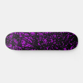 Abstrakte Linien - Lila Skateboard (Horizontal)